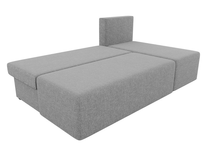 Угловой диван с оттоманкой Поло, Серый (рогожка) в Иваново - изображение 4