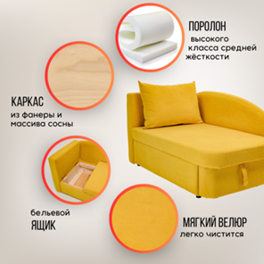 Диван-кровать левая Тедди желтый в Иваново - предосмотр 18