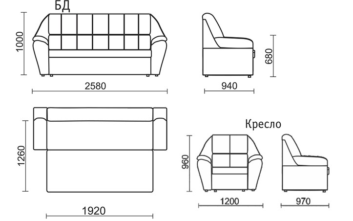 Прямой диван Блистер БД в Иваново - изображение 7