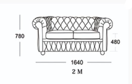 Прямой диван Честер 2М (седафлекс) в Иваново - изображение 13