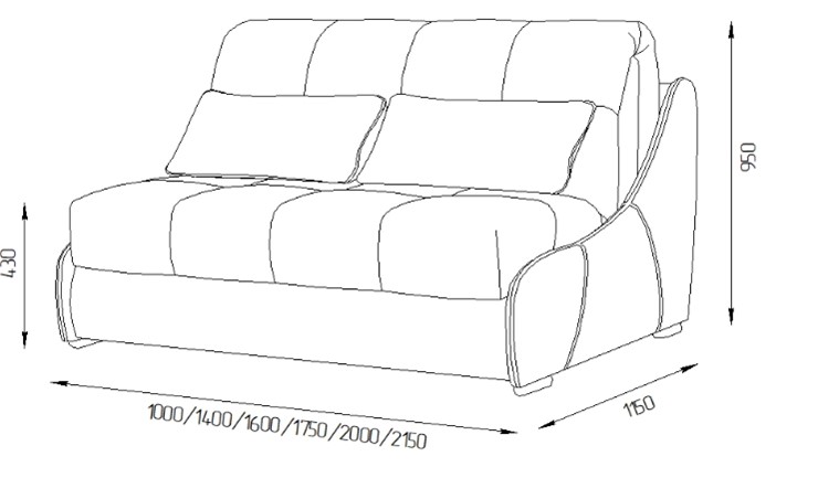Прямой диван Токио 150 (ППУ) в Иваново - изображение 11
