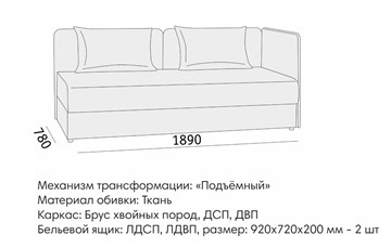 Прямой диван Орлеан 2 БД в Иваново - предосмотр 8