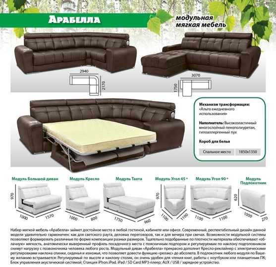 Модульный диван Арабелла в Иваново - изображение 5