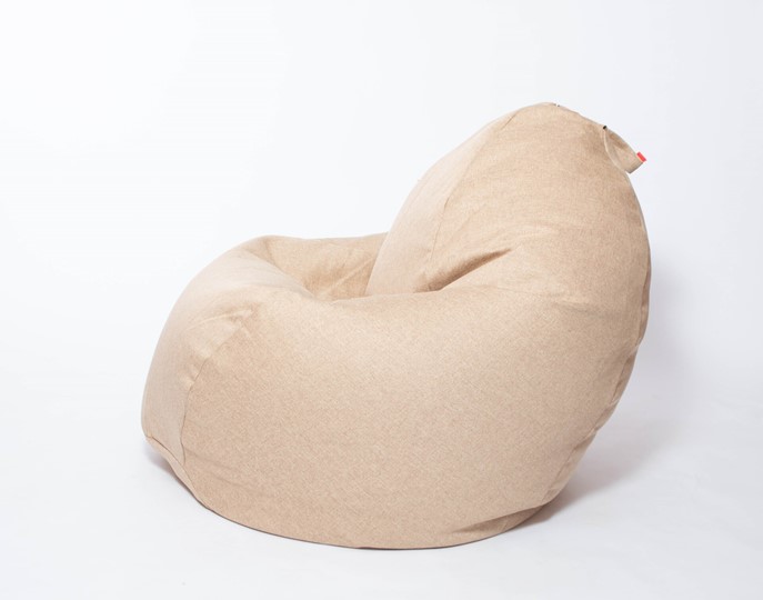 Кресло-мешок Макси, рогожка, 150х100, песочное в Иваново - изображение 2