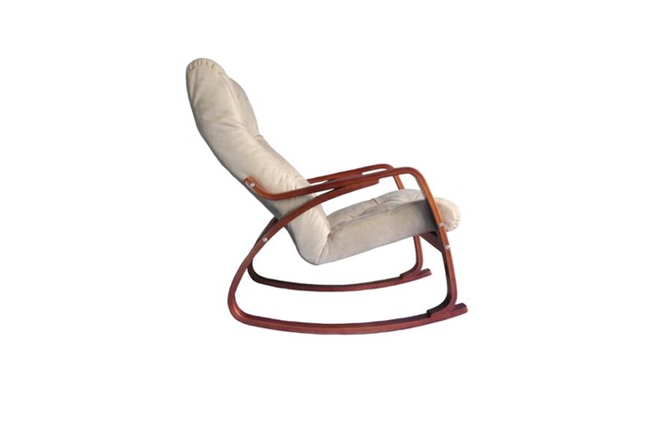 Кресло-качалка Гранд, замша крем в Иваново - изображение 1