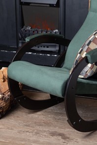Кресло-качалка в гостиную Корсика, ткань Amigo Green 34-Т-AG в Иваново - предосмотр 6