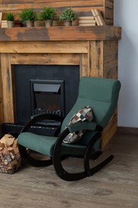 Кресло-качалка в гостиную Корсика, ткань Amigo Green 34-Т-AG в Иваново - предосмотр 7