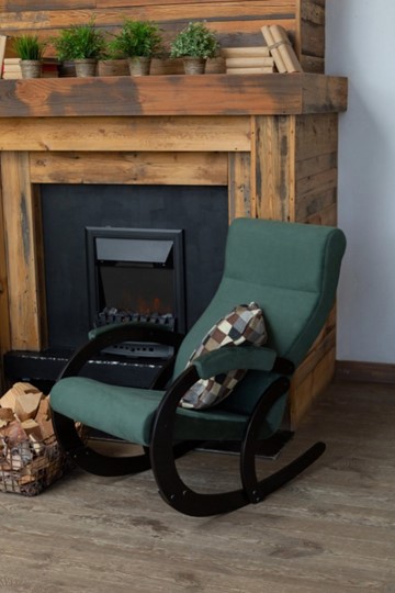Кресло-качалка в гостиную Корсика, ткань Amigo Green 34-Т-AG в Иваново - изображение 7