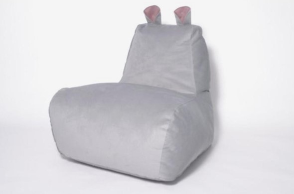 Кресло-мешок Бегемот серый в Иваново - изображение