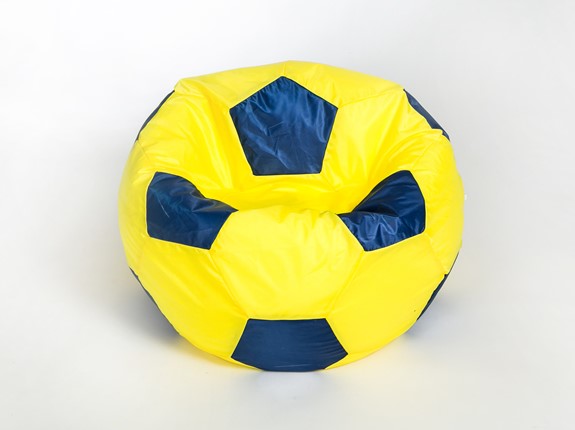 Кресло-мешок Мяч малый, желто-синий в Иваново - изображение