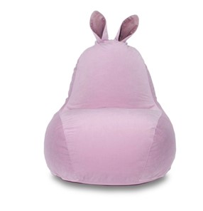 Кресло-игрушка Зайка (короткие уши), розовый в Иваново