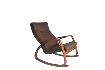 Кресло-качалка Женева, ткань шоколад в Иваново - предосмотр