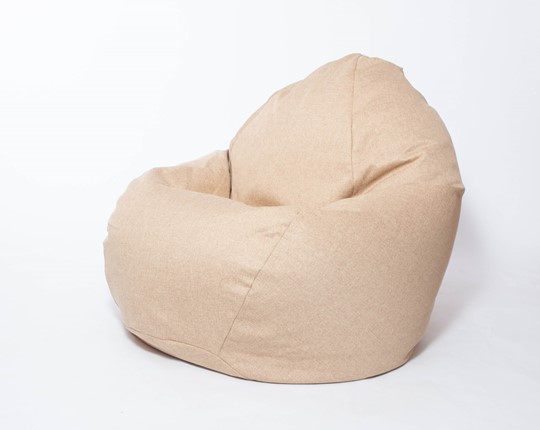 Кресло-мешок Макси, рогожка, 150х100, песочное в Иваново - изображение