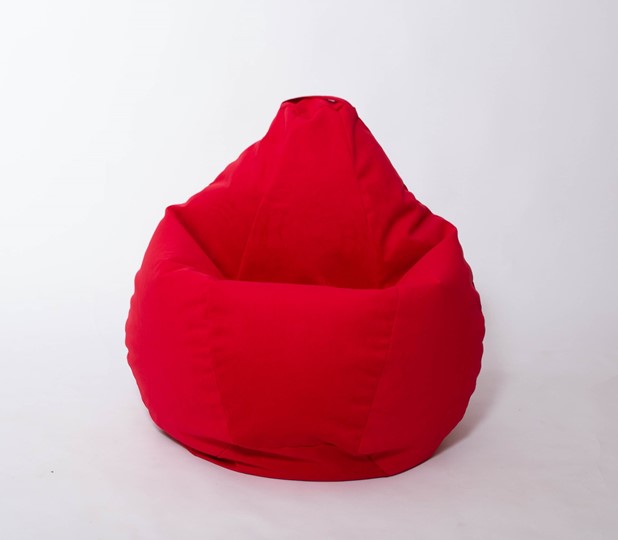 Кресло-мешок Груша большое, велюр однотон, красное в Иваново - изображение 2