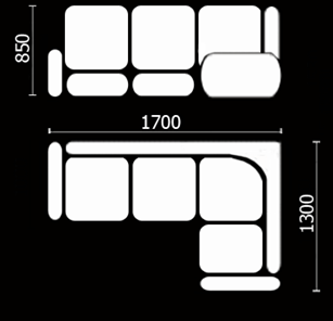 Кухонный угловой диван Нео КМ-01 (168х128 см.) в Иваново - предосмотр 3