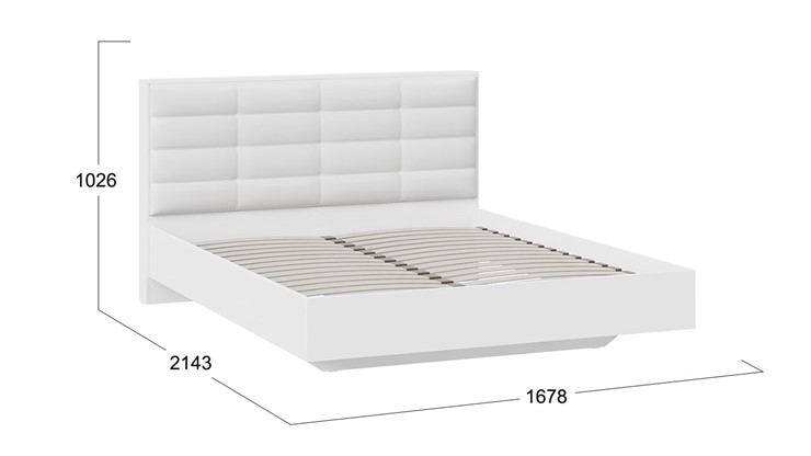 Кровать в спальню Агата тип 1 (Белый) в Иваново - изображение 2
