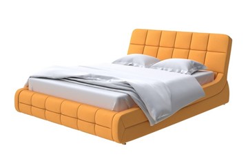 Кровать двуспальная Corso-6 200х200, Велюр (Scandi Cotton 18 Шафран) в Иваново