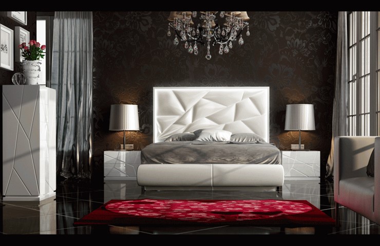 Двуспальная кровать FRANCO KIU 1242 с LED подсветкой изголовья (180х200) в Иваново - изображение 11