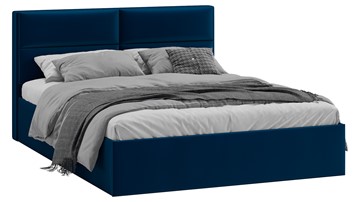 Спальная кровать Глосс Тип 1 (Велюр Confetti Blue) в Иваново