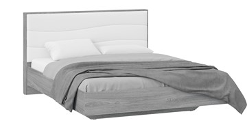 Кровать в спальню Миранда тип 1 (Дуб Гамильтон/Белый глянец) в Иваново