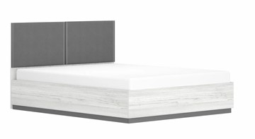 Двуспальная кровать с подъемным механизмом Винтер-16, винтерберг/темно-серый/спейс графит в Иваново
