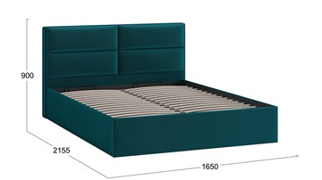 Кровать с механизмом Глосс Тип 1 (Велюр Confetti Izumrud) в Иваново - предосмотр 1