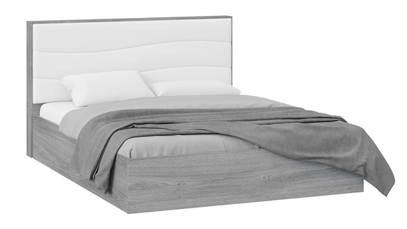 Кровать с механизмом Миранда тип 1 (Дуб Гамильтон/Белый глянец) в Иваново - изображение