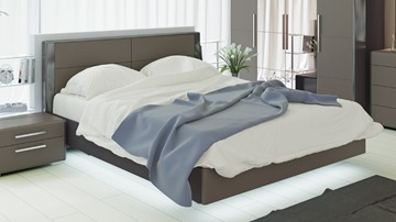 Кровать спальная Наоми 1600, цвет Фон серый, Джут СМ-208.01.01 в Иваново