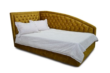 Кровать угловая с подъемным механизмом с низкими ножками Грета 104х215 см в Иваново
