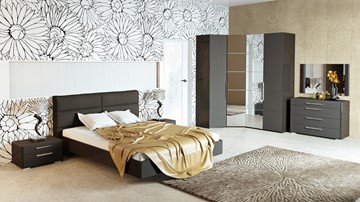 Модульная спальня Наоми №1, цвет Фон серый, Джут в Иваново