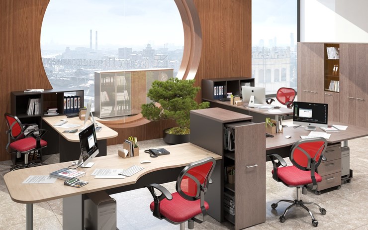Офисный набор мебели Xten для двух сотрудников с тумбочками в Иваново - изображение 5