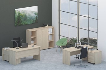 Набор мебели в офис Twin для 2 сотрудников со шкафом для документов в Иваново - предосмотр