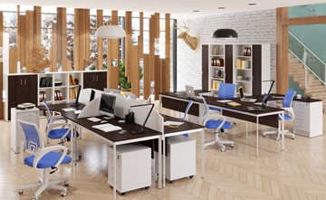 Набор мебели в офис Imago S - два стола, две тумбы в Иваново