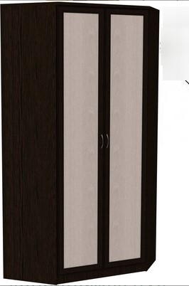 Шкаф распашной 403 несимметричный, цвет Венге в Иваново - изображение