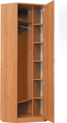 Шкаф 402 угловой со штангой, цвет Дуб Сонома в Иваново - изображение 1