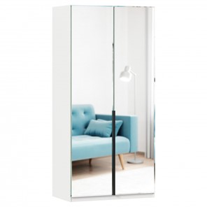 2-створчатый шкаф Норд ЛД 677.070.000.009 с двумя зеркалами, Белый в Иваново