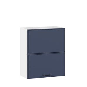 Настенный горизонтальный шкаф 600 комбинированный Индиго ЛД 298.970.000.125, Белый/Тёмно-синий в Иваново
