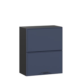 Горизонтальный кухонный шкаф 600 комбинированный Индиго ЛД 298.970.000.167, Чёрный/Тёмно-синий в Иваново