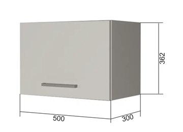 Навесной кухонный шкаф В350, Белое гладкое Ламарти/Антрацит в Иваново