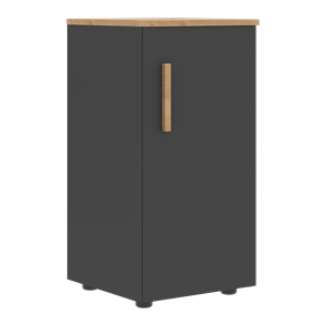 Шкаф колонна низкий с глухой правой дверью FORTA Графит-Дуб Гамильтон  FLC 40.1 (R) (399х404х801) в Иваново
