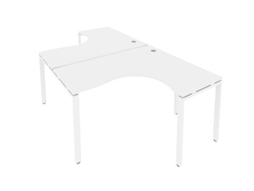 Письменный стол Metal System БП.РАС-СА-2.3 Белый/Белый в Иваново