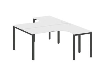 Письменный стол Metal System БП.РАС-СА-2.4 Белый/Антрацит в Иваново