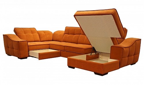 Угловой диван N-11-M (П1+ПС+УС+Д2+Д5+П1) в Иваново - изображение 1