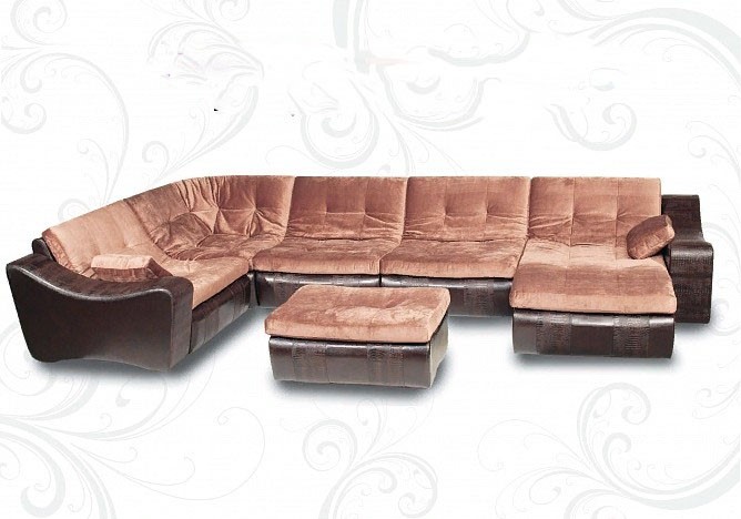 П-образный диван Плимут-Лувр 410х230х175 в Иваново - изображение 1