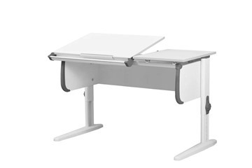 Растущий стол 1/75-40 (СУТ.25) белый/белый/Серый в Иваново - изображение 1