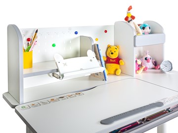 Детский стол-трансформер Mealux Vancouver Multicolor BL, белый + серый (BD-620 W/MC + PN) в Иваново - предосмотр 12