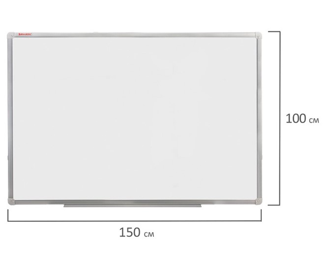 Доска магнитная настенная BRAUBERG 100х150 см, алюминиевая рамка в Иваново - изображение 8