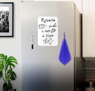 Доска магнитно-маркерная на холодильник BRAUBERG, 30х21 см с маркером, магнитом и салфеткой в Иваново - предосмотр 2